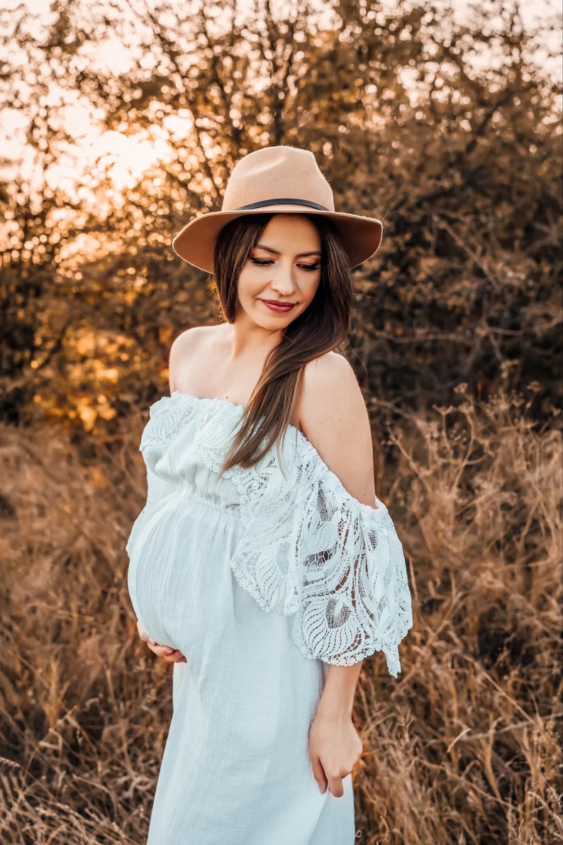 Sandra Chiffon Maternity Unique Boho Dresses