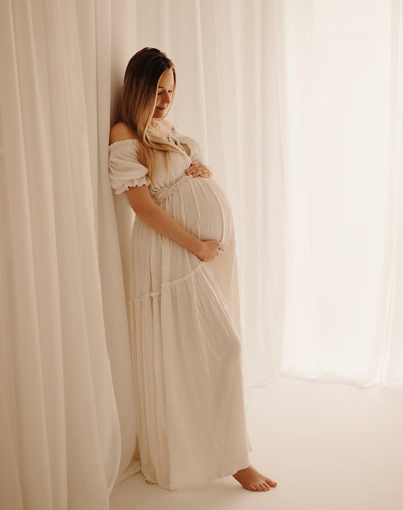 Amor Maternity Gauze Unique Boho Dresses Xs-M / Terra