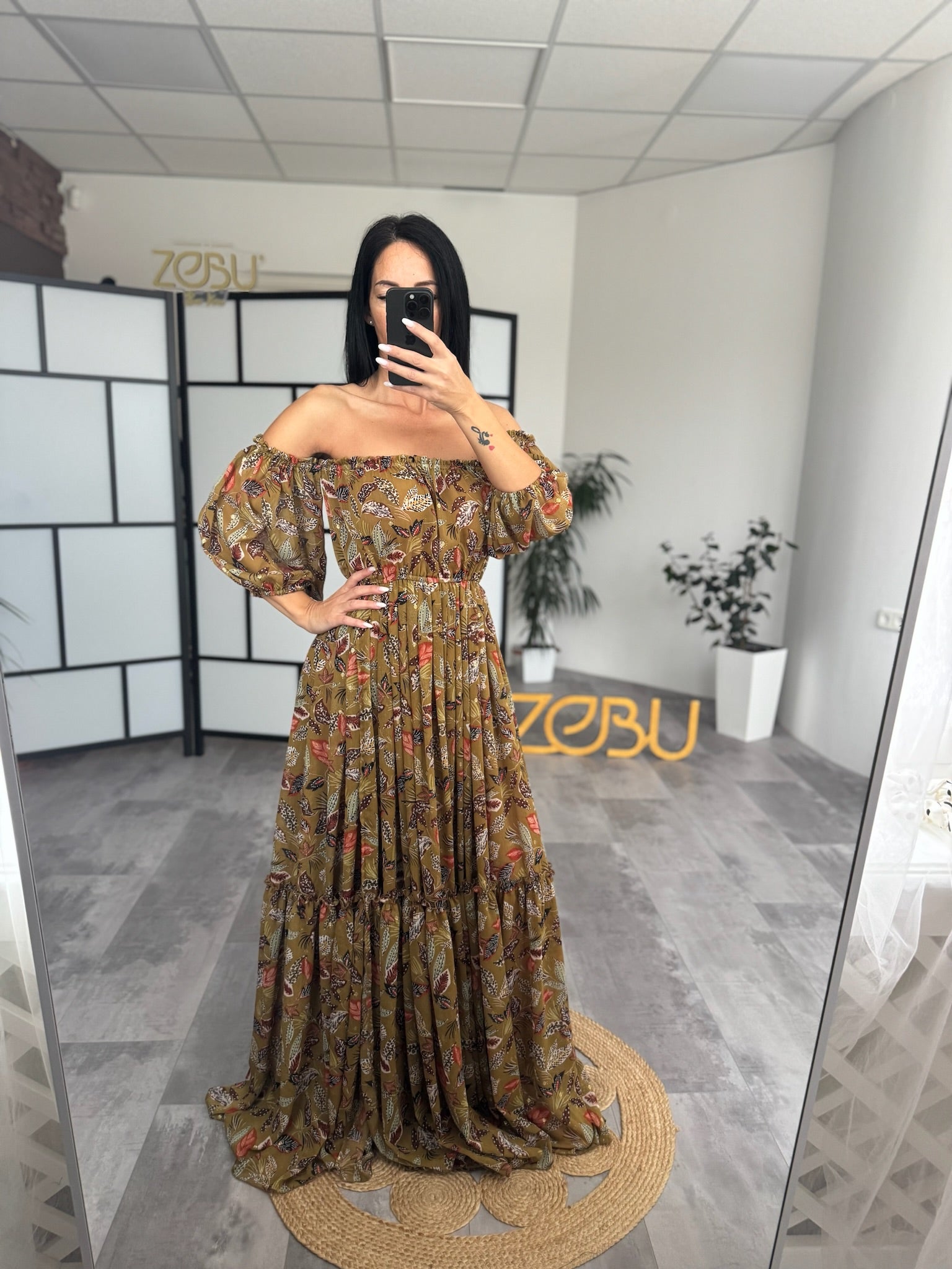 Autumn Maternity Chiffon Unique Boho Dresses Plus size / Mustard Autumn Maternity Chiffon Unique Boho Dresses Plus size / Mustard