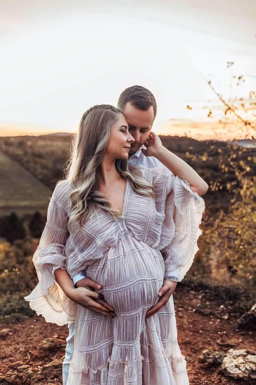 Holly-Maternity Soft Chiffon Unique Boho Dresses M-xl Holly-Maternity Soft Chiffon Unique Boho Dresses M-xl