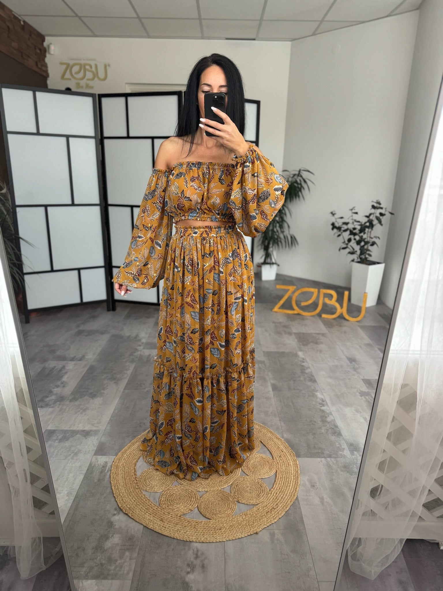 sachin and babi light blue dress Simple Black Off Shoulder Chiffon Long Prom Dresses with Leg Slit, Off –  Shiny Party main image 1