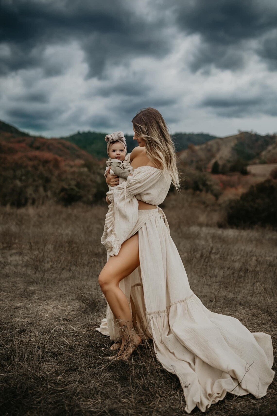maternity rehearsal dinner dress Angel Maternity Mika Maternity Ruffle Silk Dress in Wine