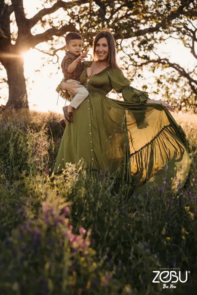 Wildflower Maternity Silk Unique Boho Dresses Plus size / mahogany Wildflower Maternity Silk Unique Boho Dresses Plus size / mahogany