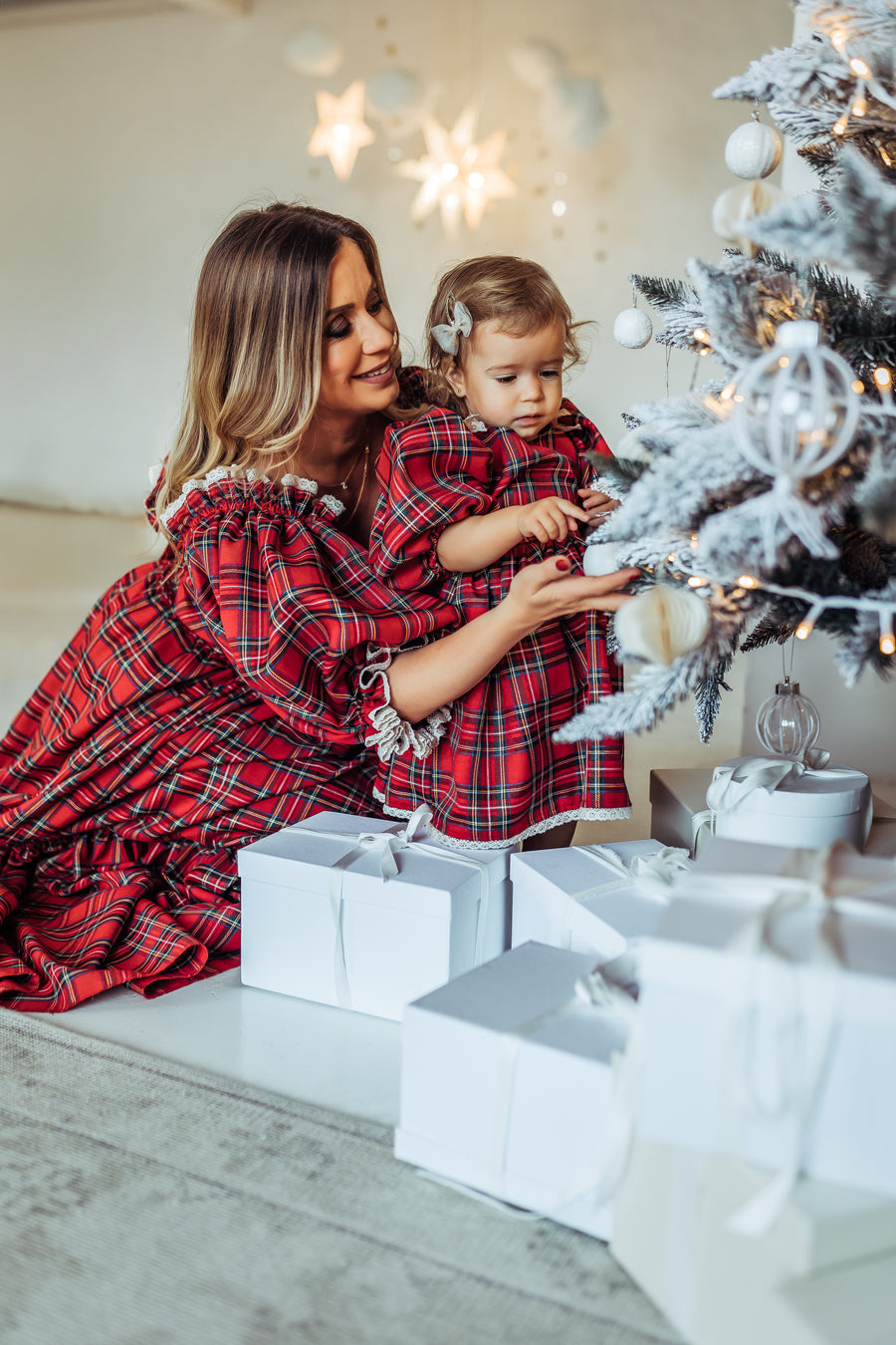 Simone - Mommy & Me Maternity and Kids Dress Set