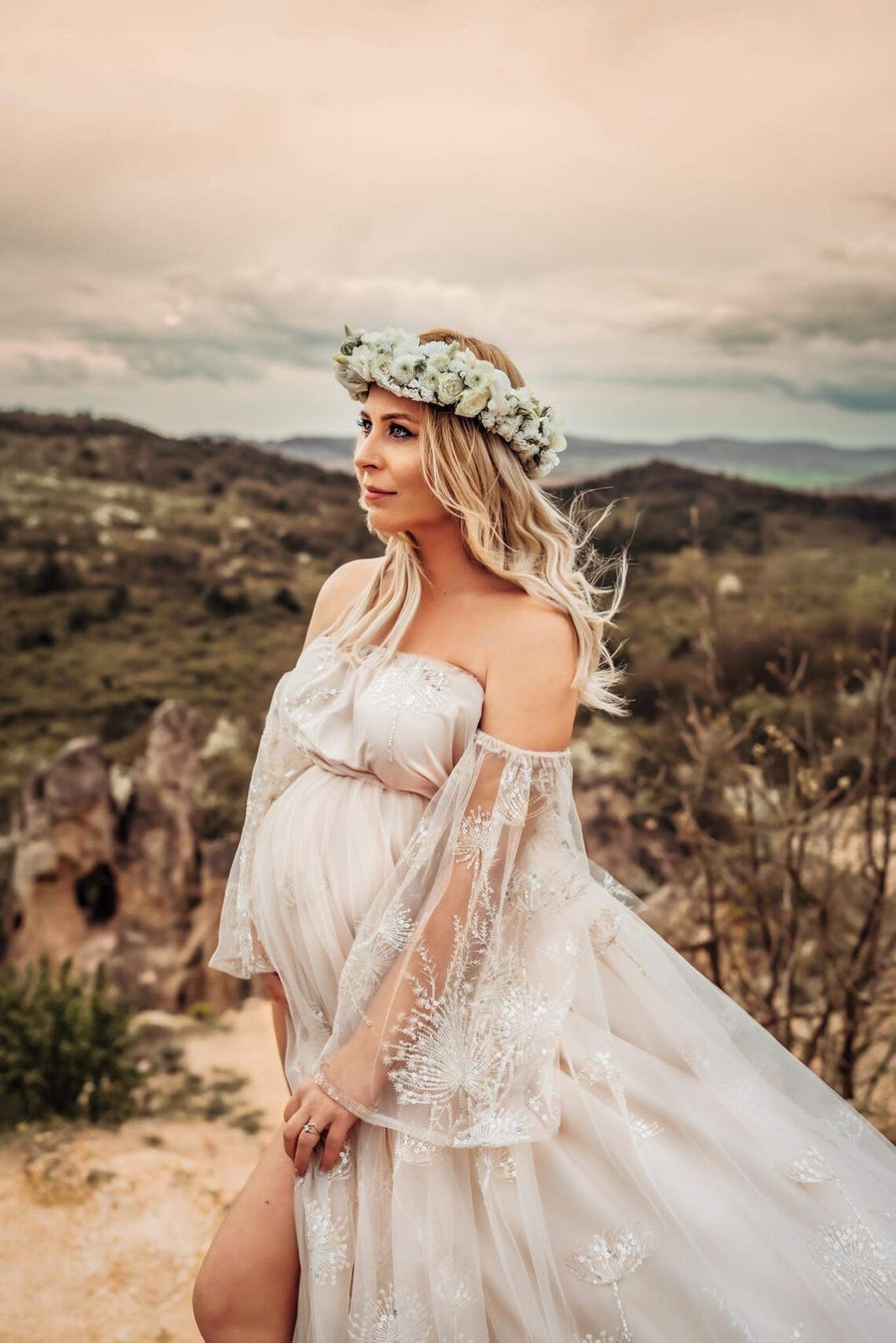 Dandelion Tulle Maternity Unique Boho Dresses