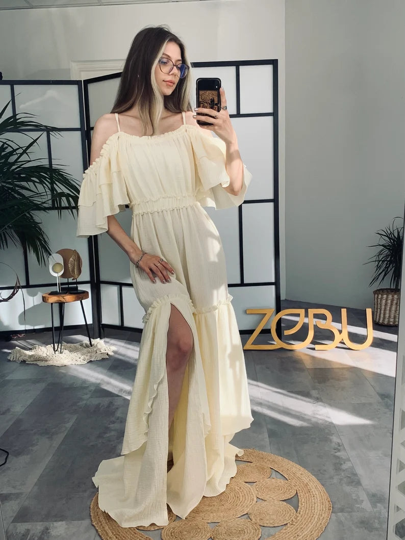 Denissa Maternity Unique Boho Dresses