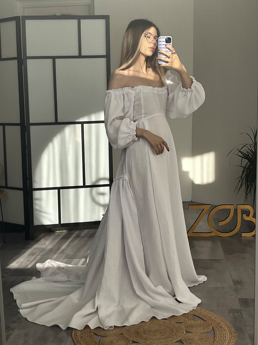 Elowen Maternity Gauze Unique Boho Dresses