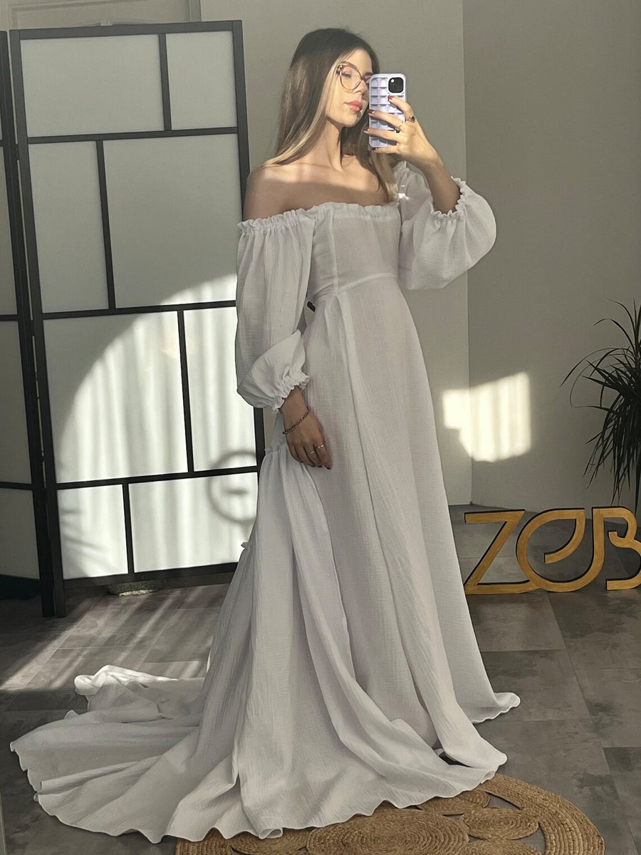 Elowen Maternity Gauze Unique Boho Dresses