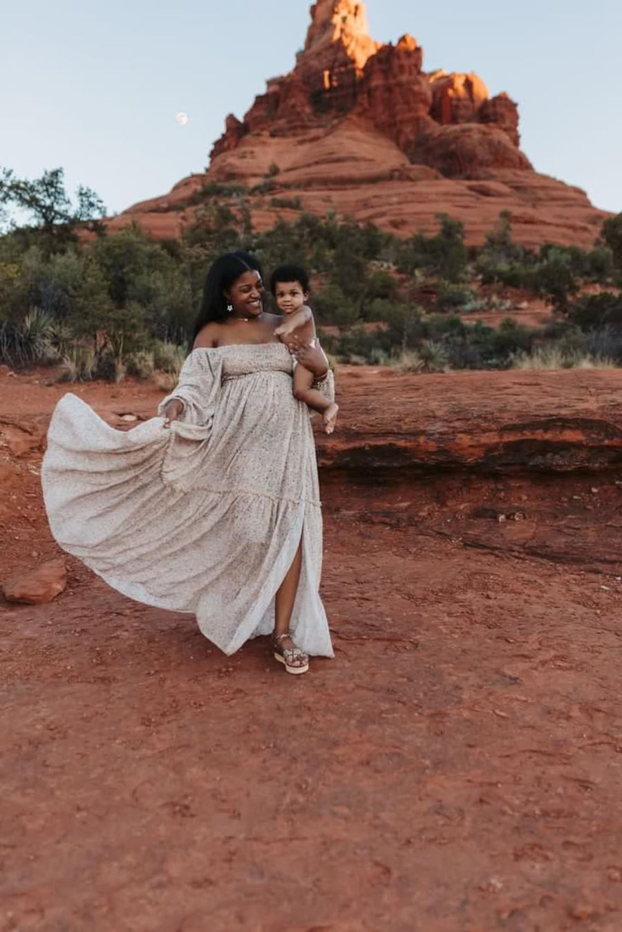 Ethereal Maternity Chiffon Unique Boho Dresses