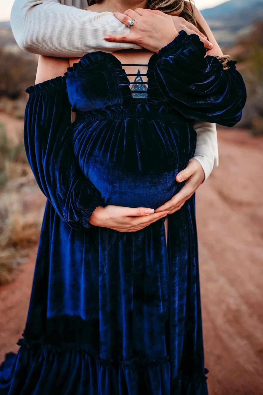 Nova Maternity Velvet Unique Boho Dresses