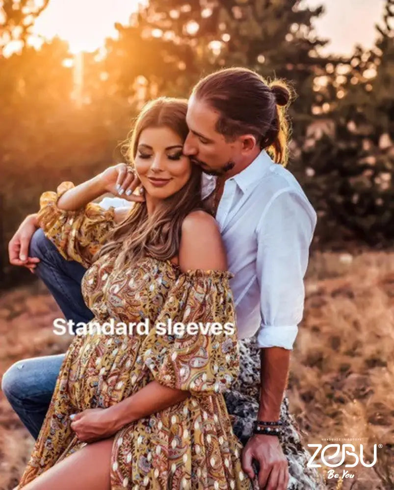Autumn Maternity Chiffon Unique Boho Dresses