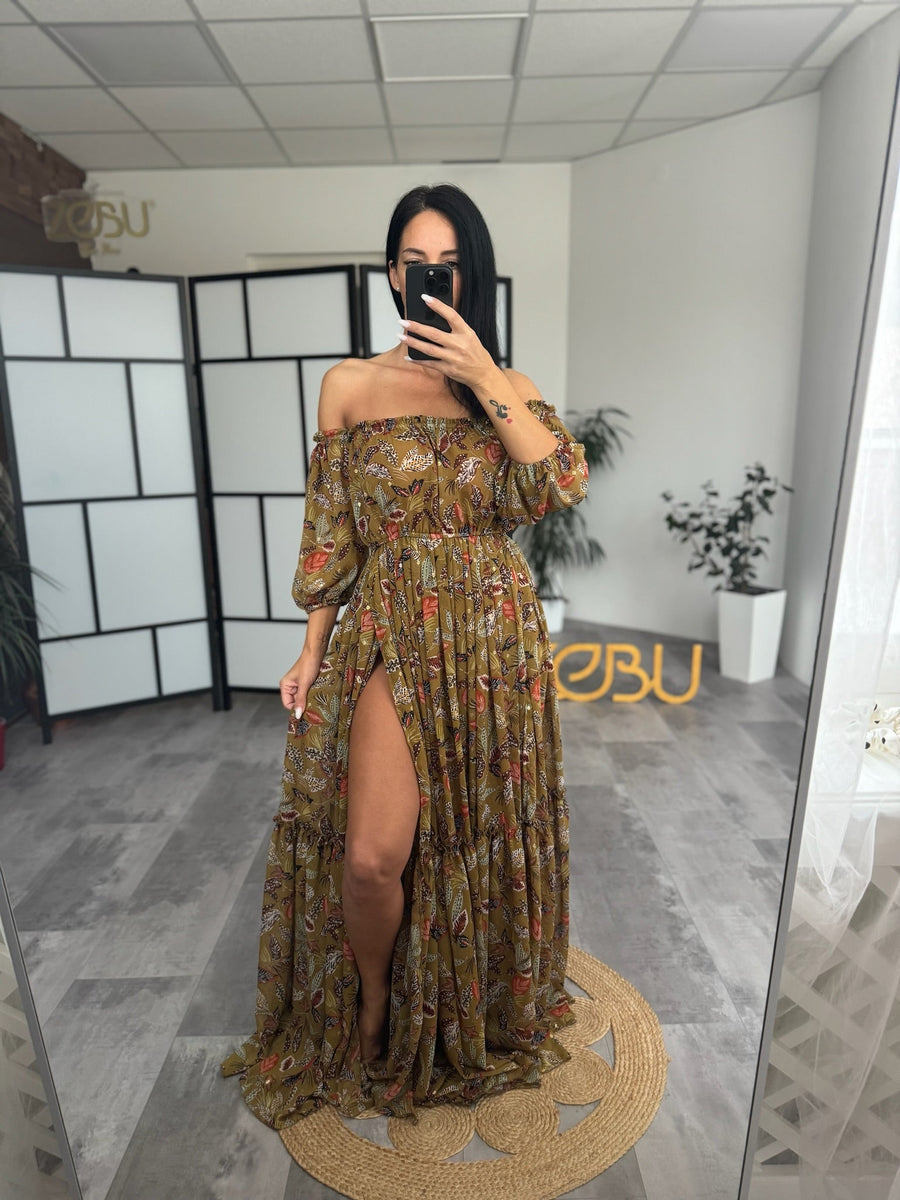 Autumn Maternity Chiffon Unique Boho Dresses - VIP - Pregnancy - maternity clothes - ZeBu Be You