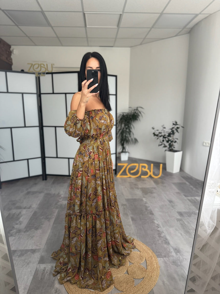 Autumn Maternity Chiffon Unique Boho Dresses - VIP - Pregnancy - maternity clothes - ZeBu Be You