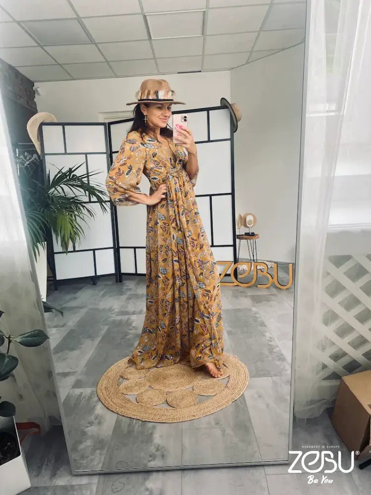 Aysha Maternity Chiffon Unique Boho Dresses - Pregnancy - maternity clothes - ZeBu Be You
