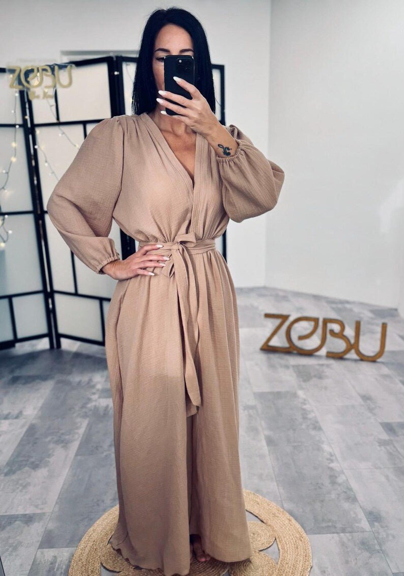 Bianca Maternity Gauze Unique Boho Dresses - Pregnancy - maternity clothes - ZeBu Be You