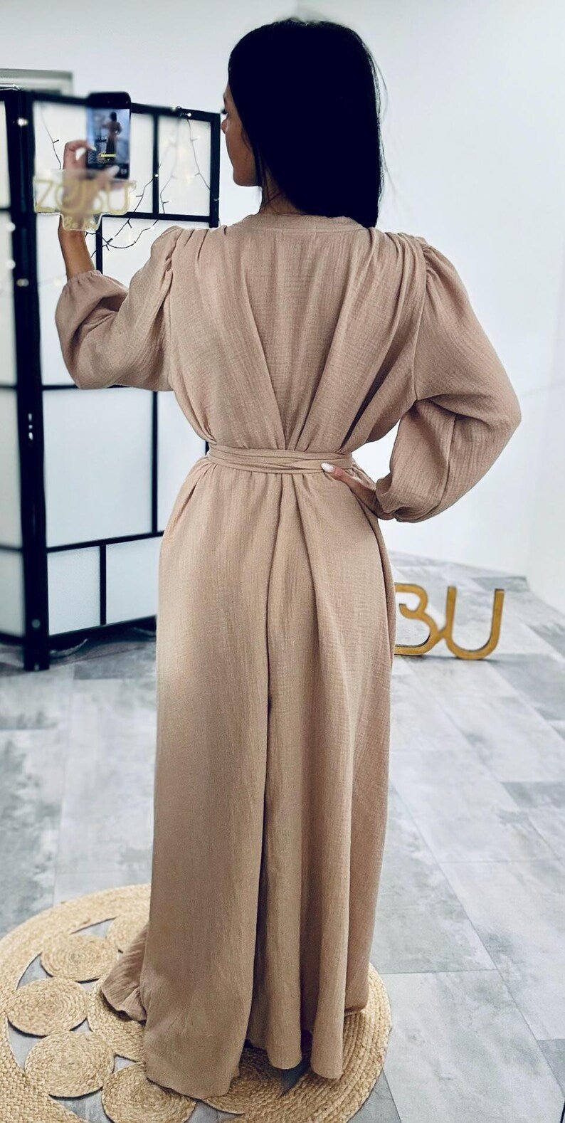 Bianca Maternity Gauze Unique Boho Dresses - Pregnancy - maternity clothes - ZeBu Be You