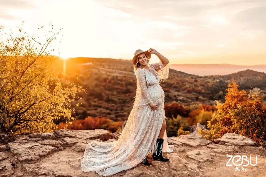 Bloom Maternity Sequin Wedding Dresses One size (S-L) Bloom Maternity Sequin Wedding Dresses One size (S-L)
