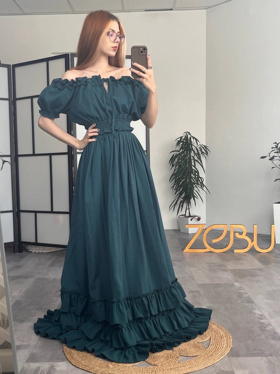 Blossom Top + Kyara Skirt Two Piece Maternity Dress for Family Photoshoot - Pregnancy - maternity clothes - ZeBu Be You