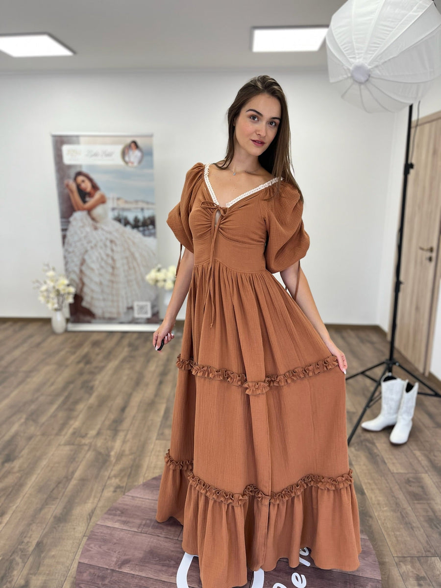 Brittany soft gauze gown - Pregnancy - maternity clothes - ZeBu Be You