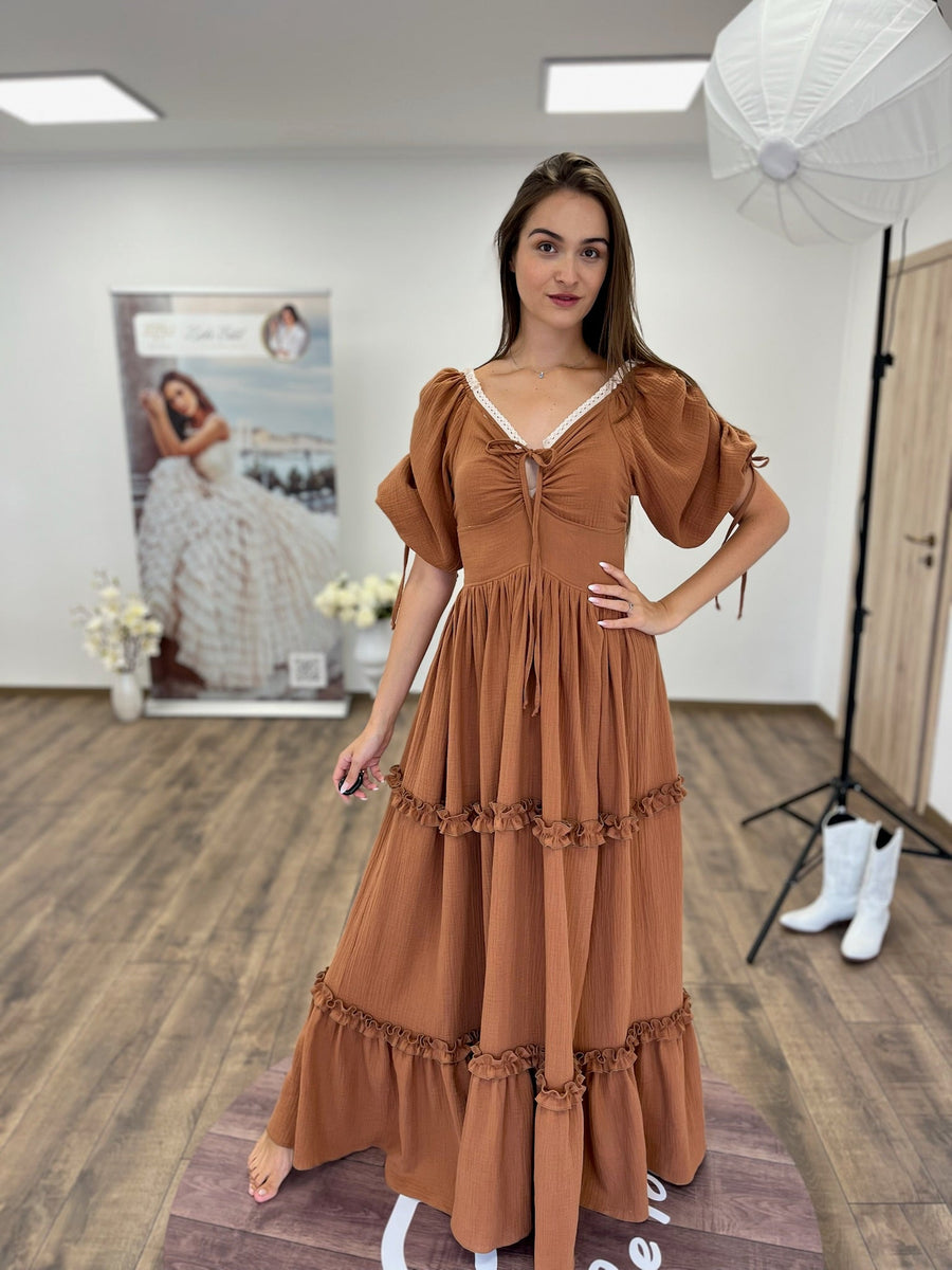 Brittany soft gauze gown - Pregnancy - maternity clothes - ZeBu Be You