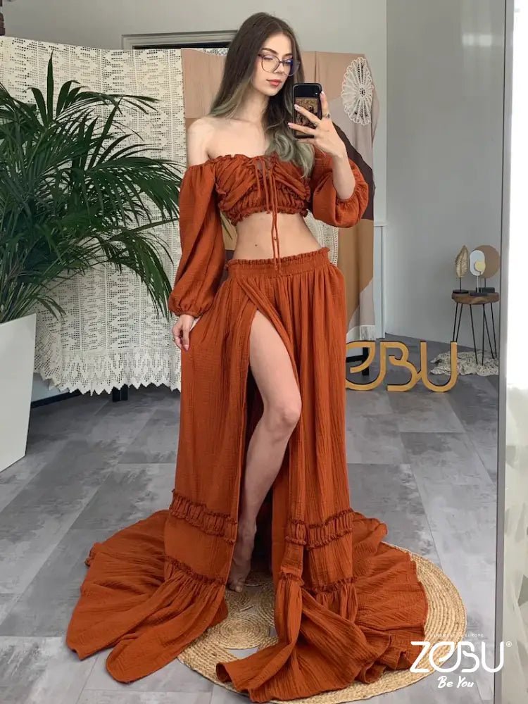 Charm Maternity Gauze Unique Boho dresses - Pregnancy - maternity clothes - ZeBu Be You