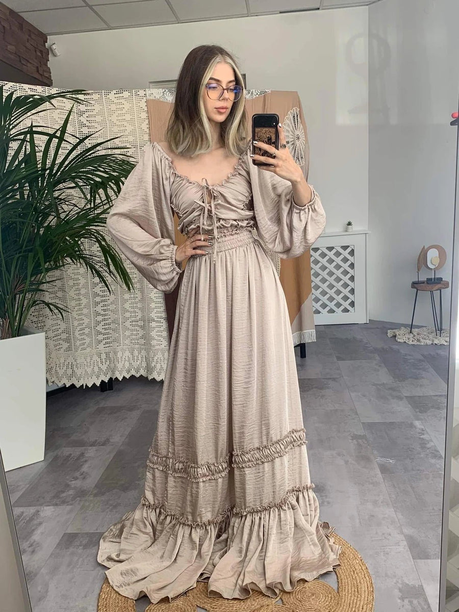 Charm Silk Maternity Dress for Photoshoot - Pregnancy - maternity clothes - ZeBu Be You