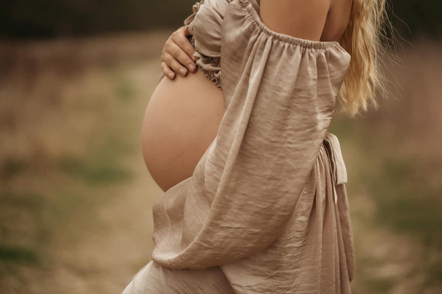Charm Silk Maternity Dress for Photoshoot - Pregnancy - maternity clothes - ZeBu Be You