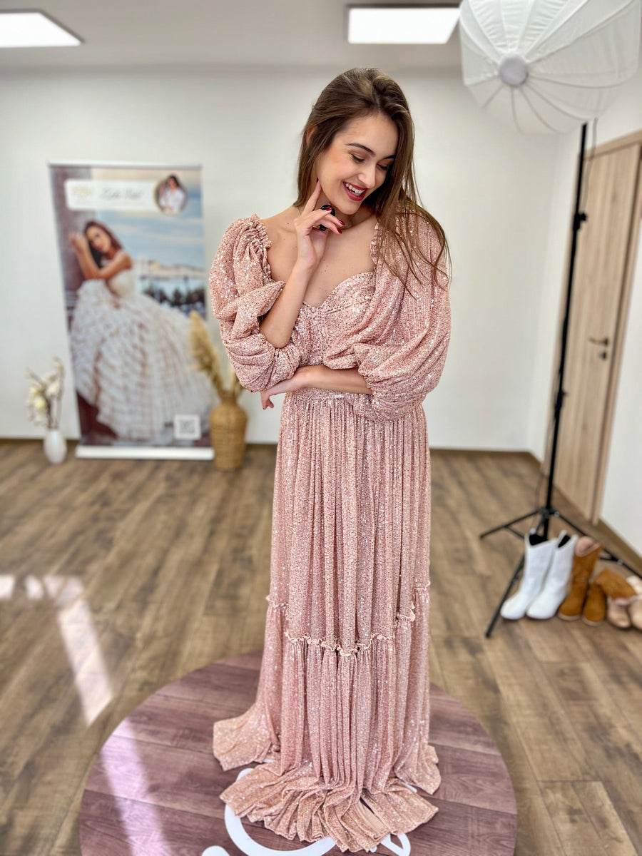 Christmas Kiss - Sequin Maternity Unique Boho Dresses - Pregnancy - maternity clothes - ZeBu Be You