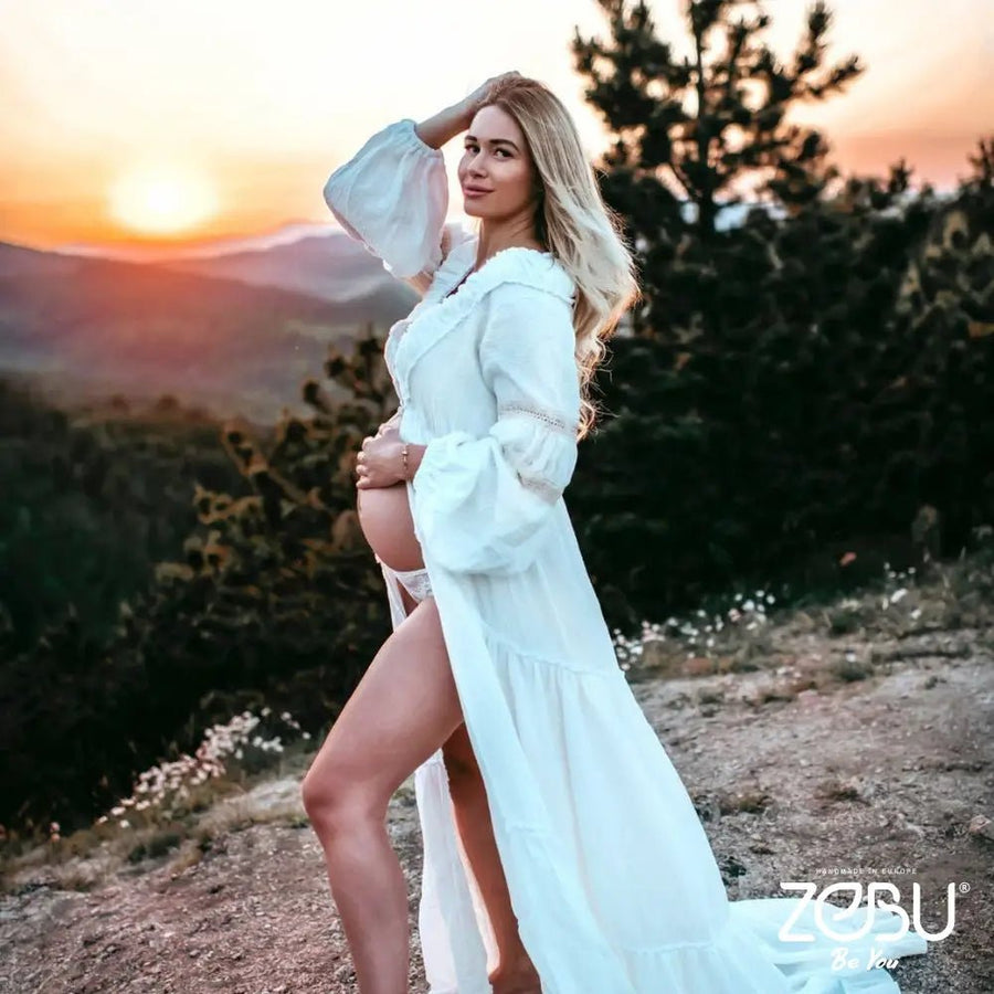 Cinderella Maternity Gauze, Lace Unique Boho Dresses - Pregnancy - maternity clothes - ZeBu Be You