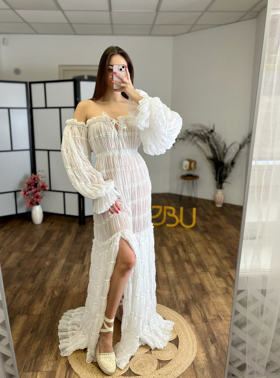 Cloudy - Maternity Soft Chiffon Unique Boho Dresses - VIP - Pregnancy - maternity clothes - ZeBu Be You