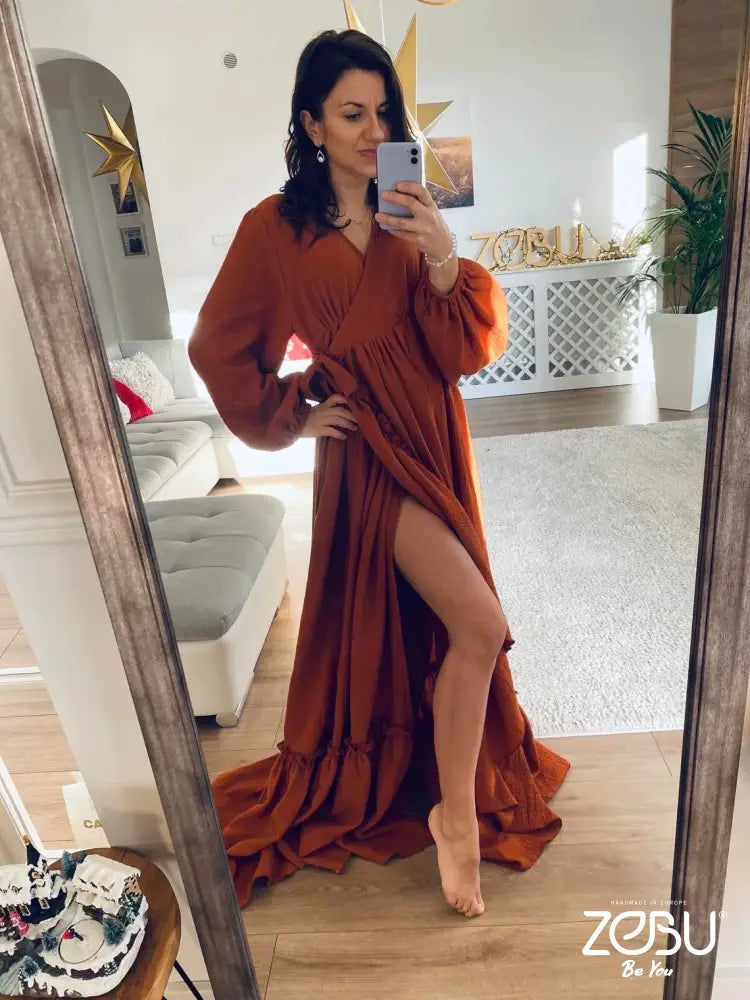 Crystal Maternity Gauze Unique Boho Dresses
