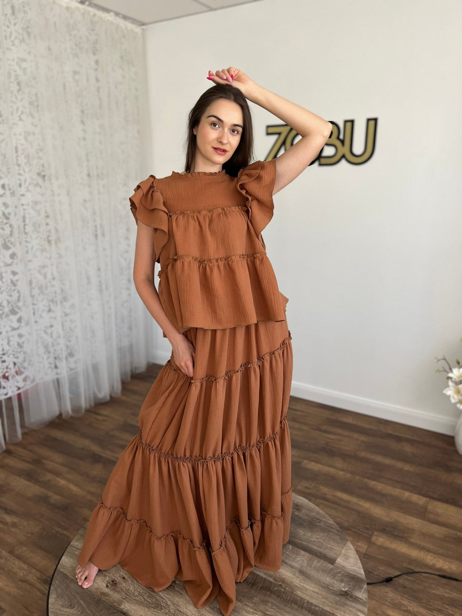 Debra - Boho dress for photoshoot - Pregnancy - maternity clothes - ZeBu Be You