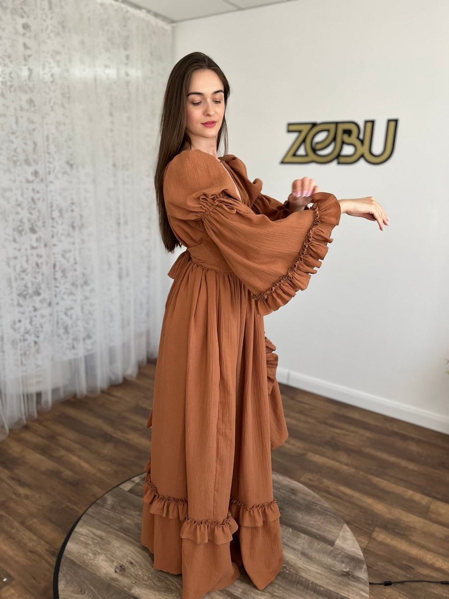 Dia - Maternity Gauze Unique Boho Dresses - Pregnancy - maternity clothes - ZeBu Be You