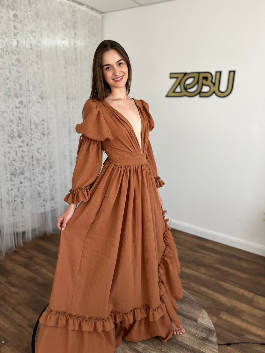 Dia - Maternity Gauze Unique Boho Dresses - Pregnancy - maternity clothes - ZeBu Be You