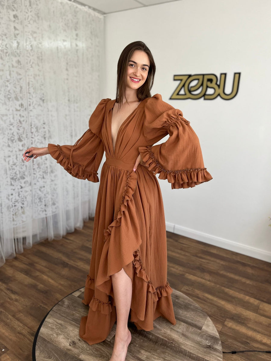 Dia - Maternity Gauze Unique Boho Dresses - Pregnancy - maternity clothes - ZeBu Be You