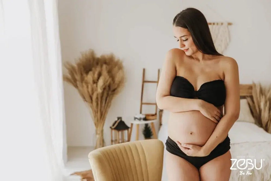 Diamand 2 Piece Set Jersey Maternity Bodysuit for Photoshoot - Pregnancy - maternity clothes - ZeBu Be You