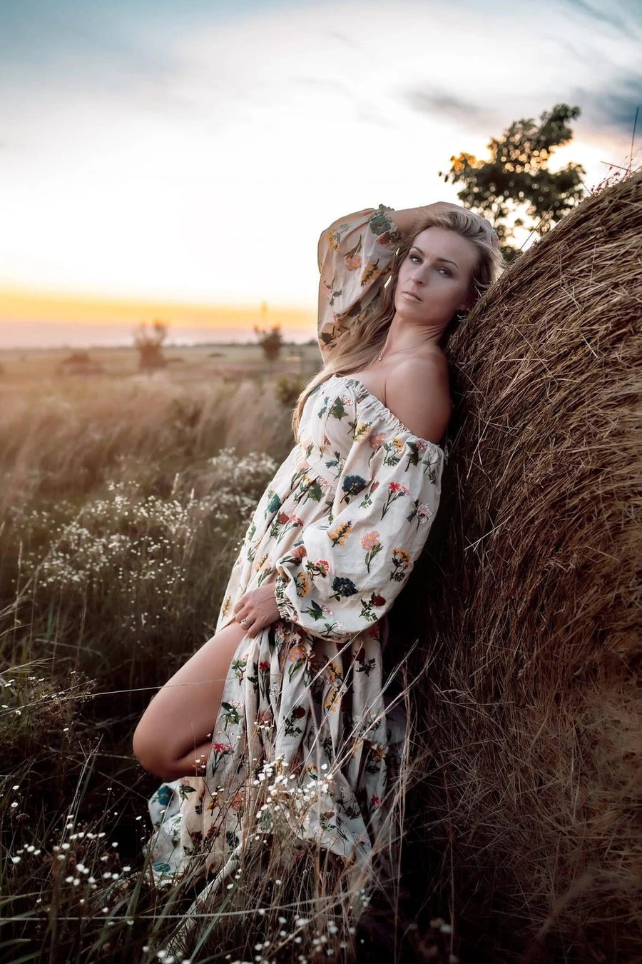 Elowen Maternity Unique Boho Dresses made of embroided fabric - Pregnancy - maternity clothes - ZeBu Be You