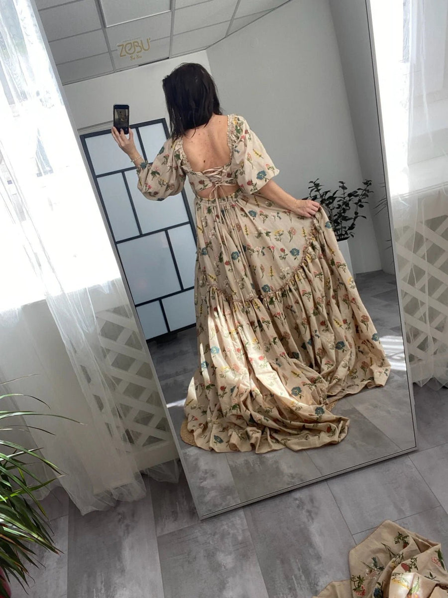 Elowen Maternity Unique Boho Dresses made of embroided fabric - Pregnancy - maternity clothes - ZeBu Be You