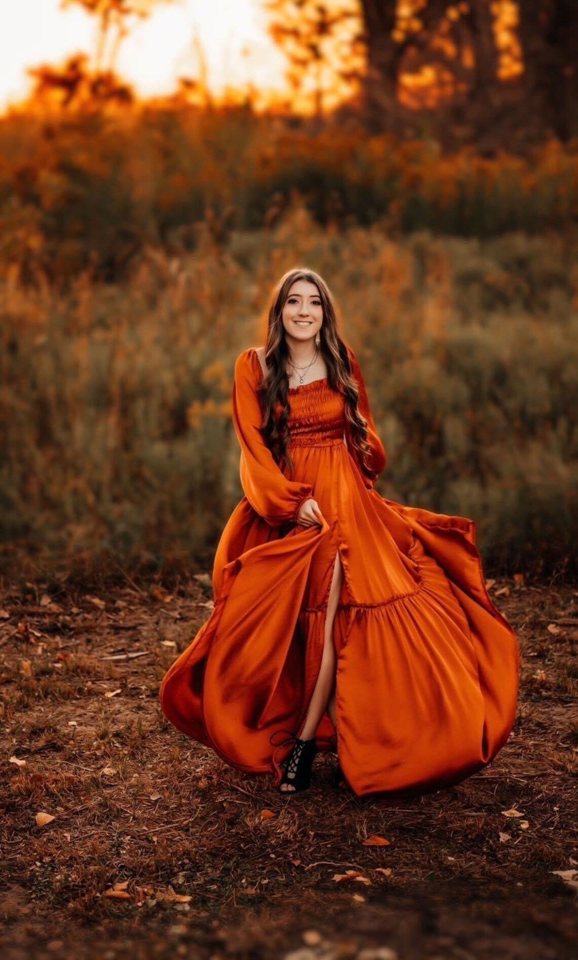 Ethereal Maternity Silk Unique Boho dresses M-XL