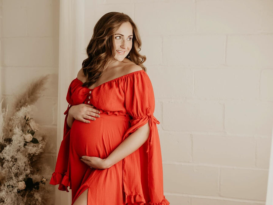 Fiona | Boho Two Piece Dress for Women, Gauze Vintage Dress For The Session - Pregnancy - maternity clothes - ZeBu Be You