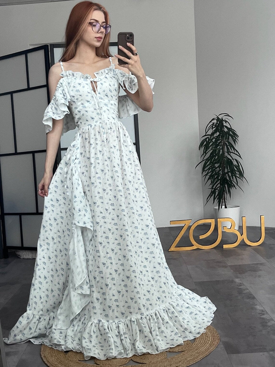 Floral Magnolia Maternity Unique Boho Dresses - Pregnancy - maternity clothes - ZeBu Be You