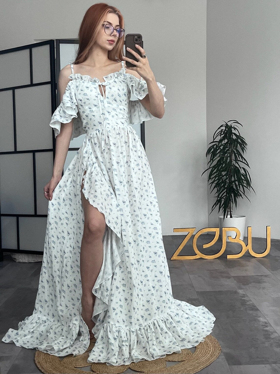 Floral Magnolia Maternity Unique Boho Dresses - Pregnancy - maternity clothes - ZeBu Be You