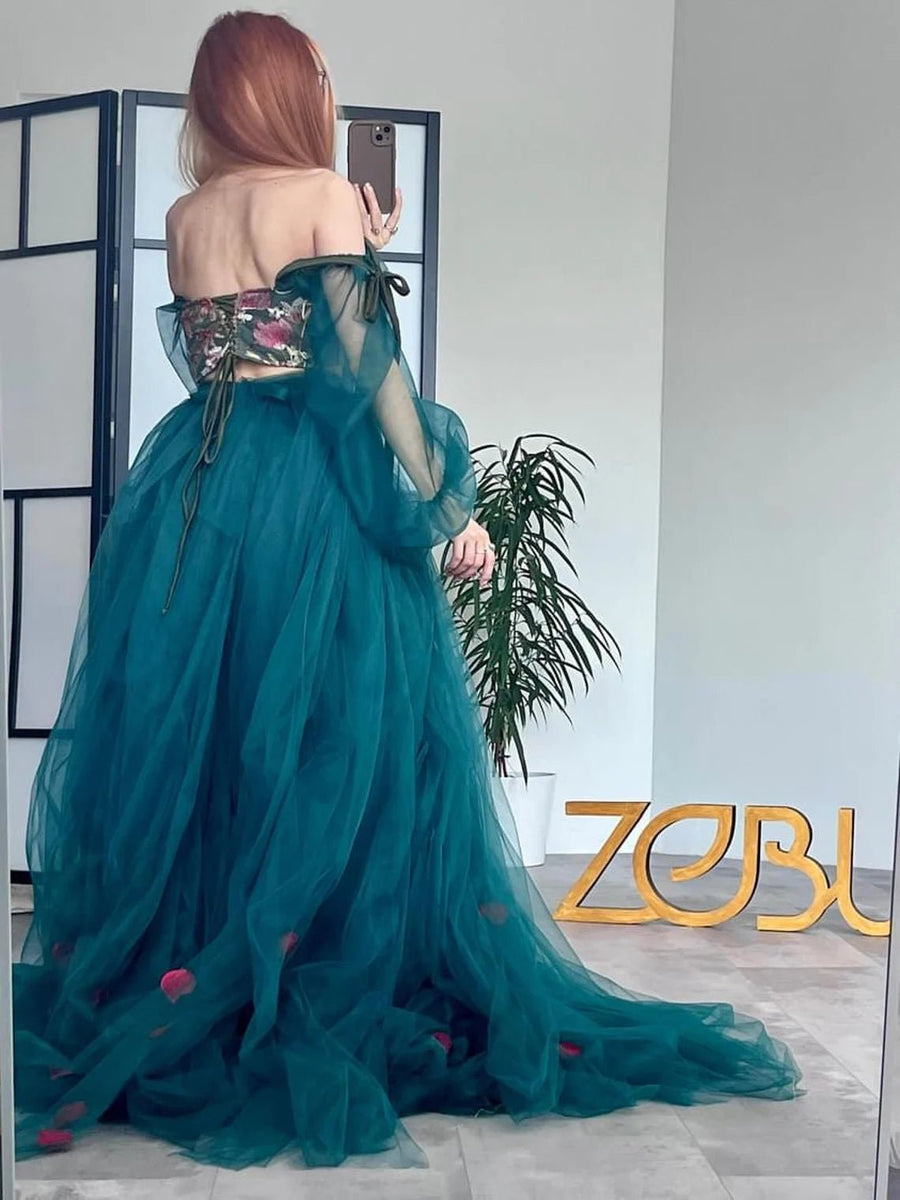Forest Fairy Tulle Maternity Unique Boho Dresses - Pregnancy - maternity clothes - ZeBu Be You