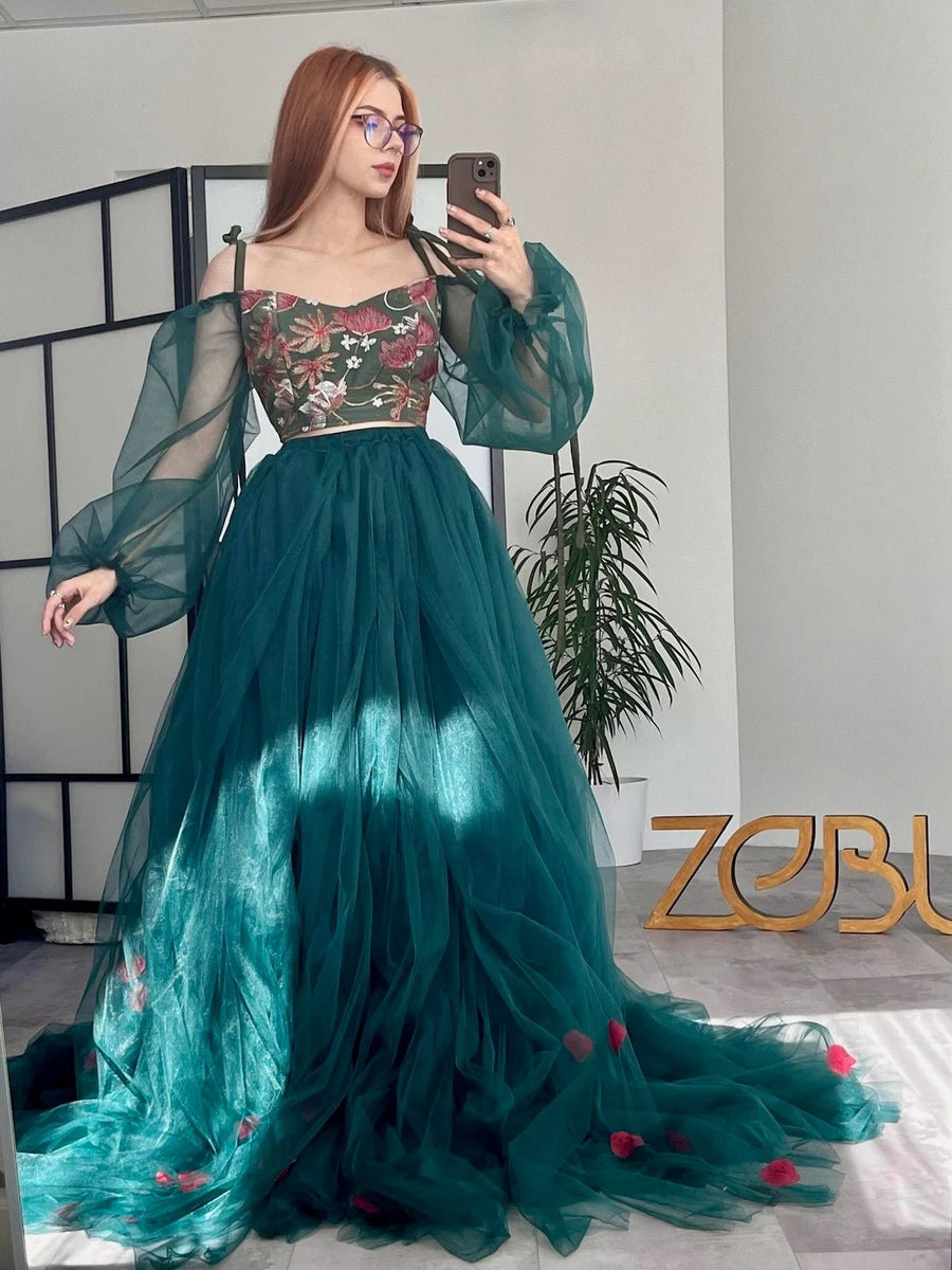 Forest Fairy Tulle Maternity Unique Boho Dresses - Pregnancy - maternity clothes - ZeBu Be You