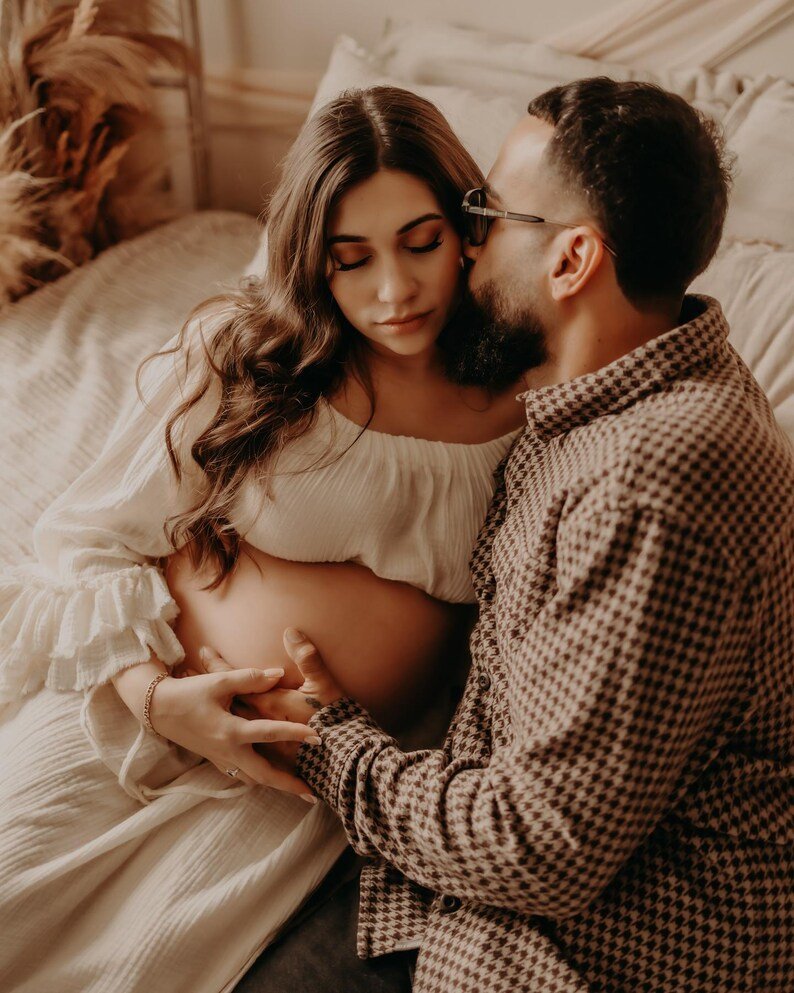 Gabriella Maternity Gauze Unique Boho Dresses - Pregnancy - maternity clothes - ZeBu Be You