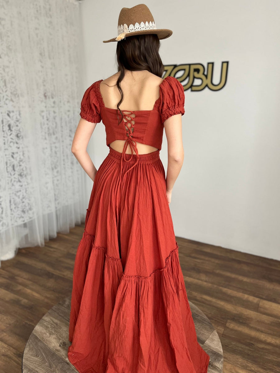 Gwen - Double gauze corset back dress, Photo Props Dress For Pregnancy Photoshoot - Pregnancy - maternity clothes - ZeBu Be You