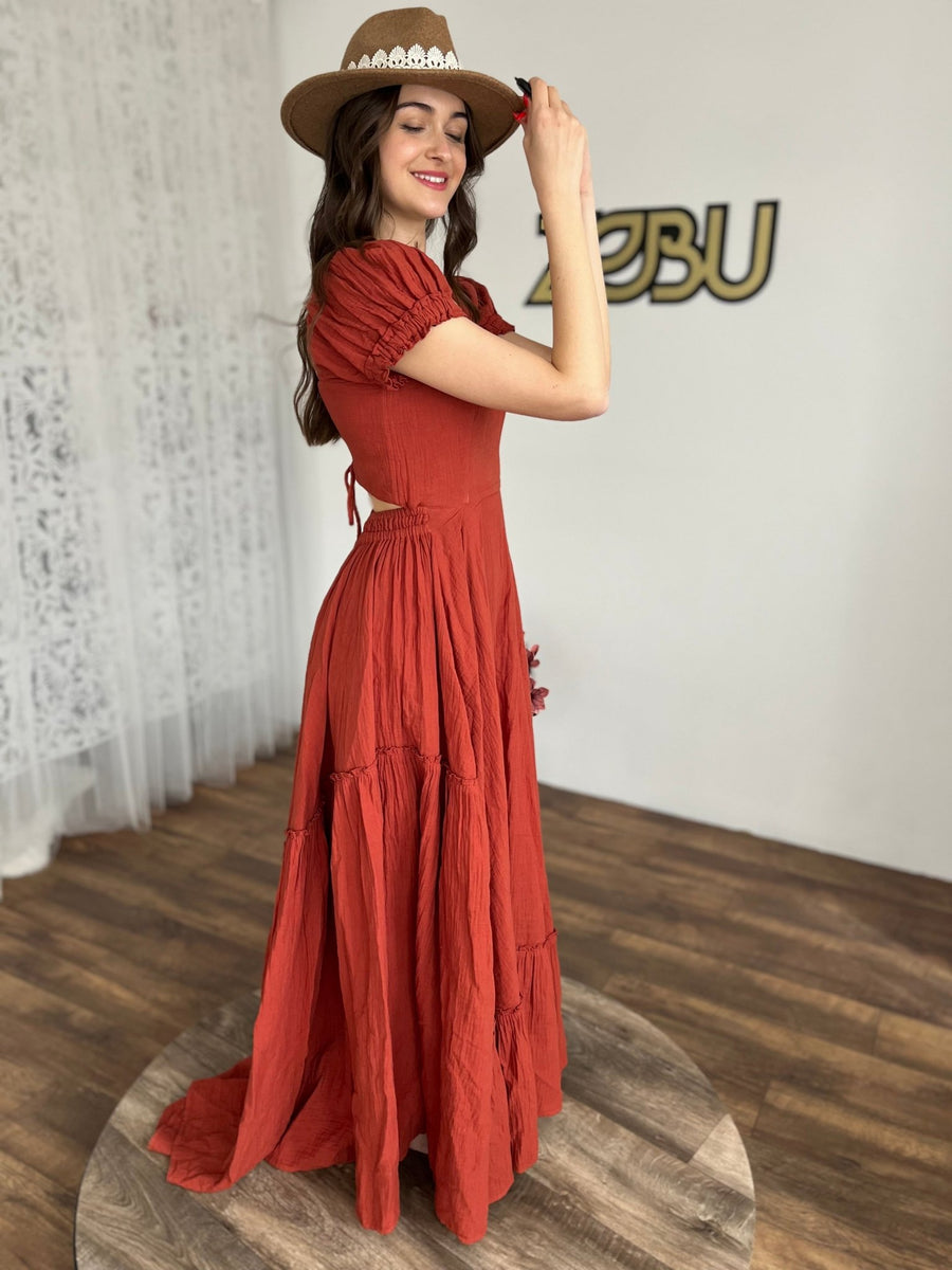 Gwen - Double gauze corset back dress, Photo Props Dress For Pregnancy Photoshoot - Pregnancy - maternity clothes - ZeBu Be You