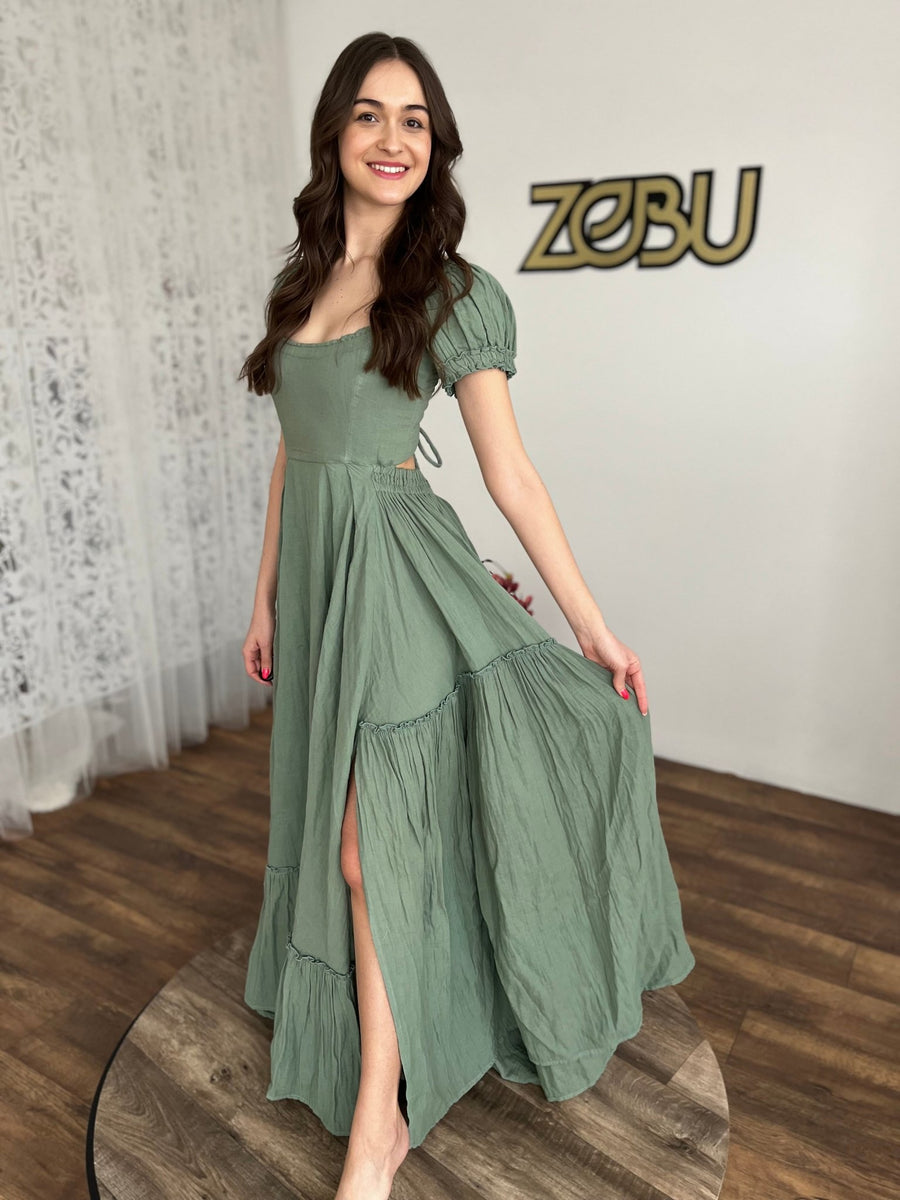Gwen - Double gauze corset back dress, Photo Props Dress For Pregnancy Photoshoot - Pregnancy - maternity clothes - ZeBu Be You
