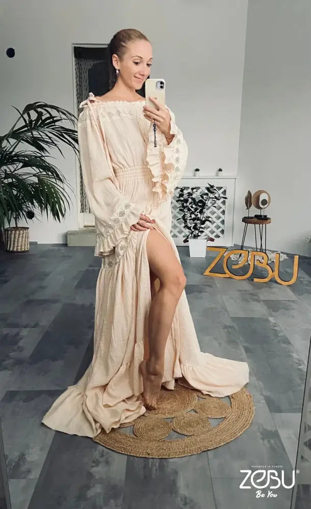 Harmony With Lace Maternity Gauze Unique Boho Dresses Dresses