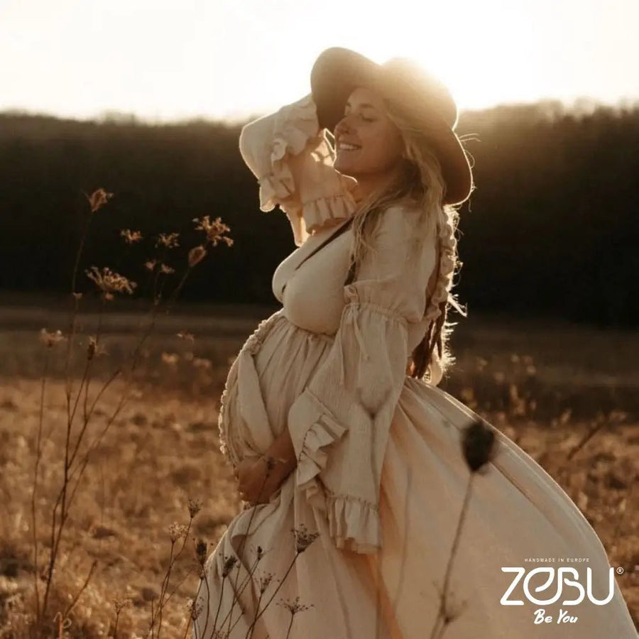 Illusion Maternity Gauze Unique Boho Dresses - Pregnancy - maternity clothes - ZeBu Be You